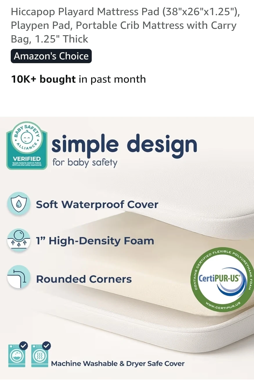 Portable Crib and Foldable mattress - photo 5