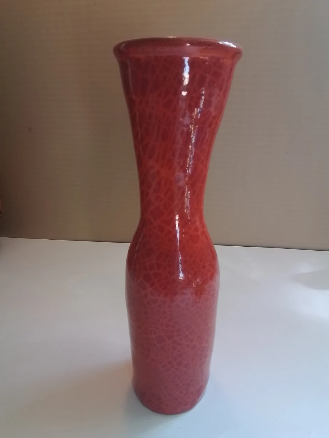 Vintage Zsolnay Pécs Red Crackle "Snakeskin" Glaze Art Pottery - photo 3