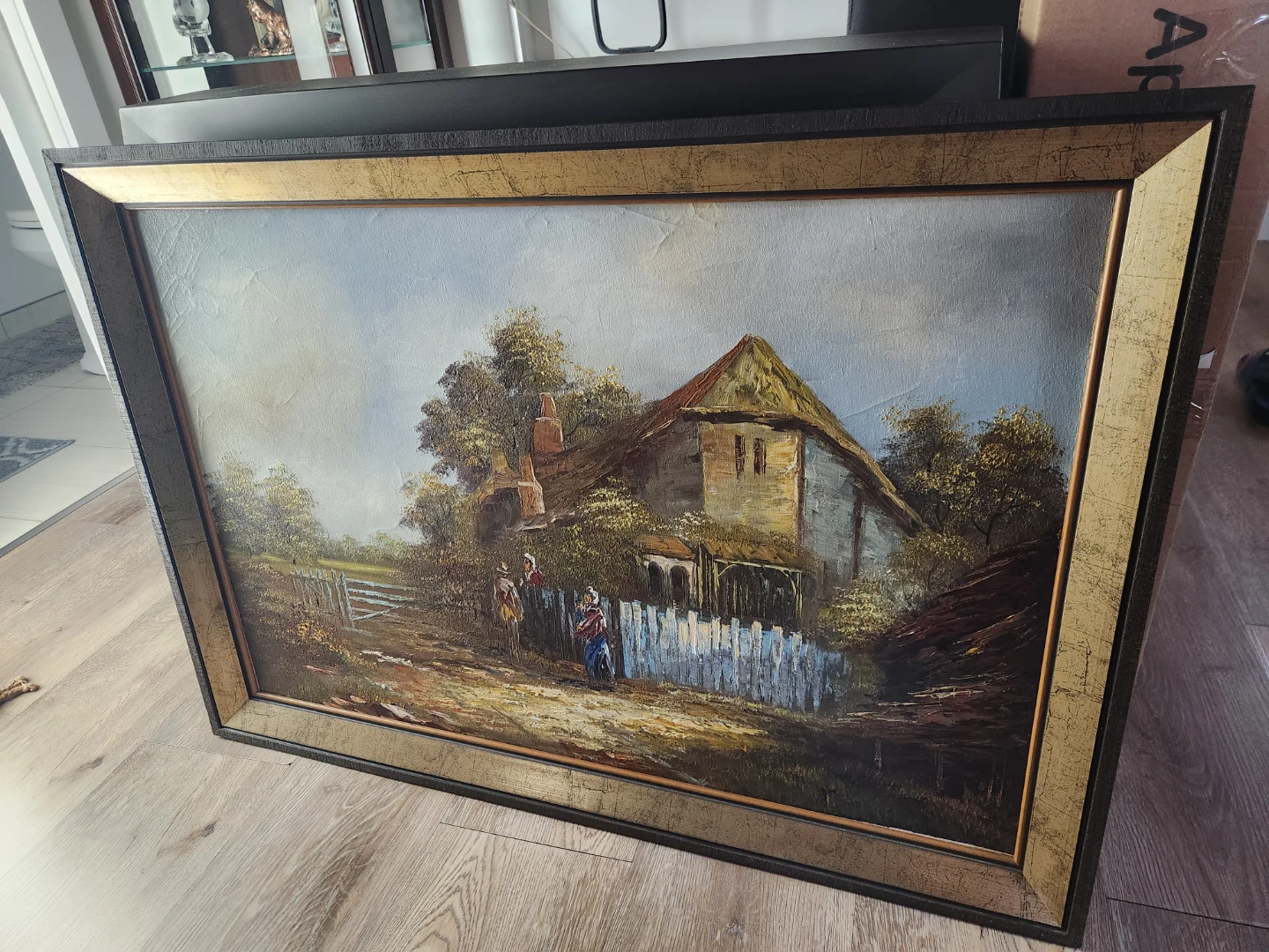 Cottage Landscape Oil Painting