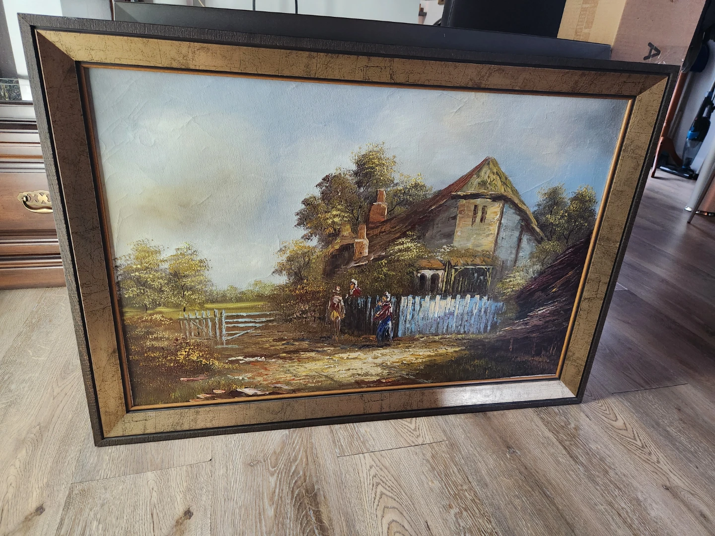 Cottage Landscape Oil Painting - photo 2