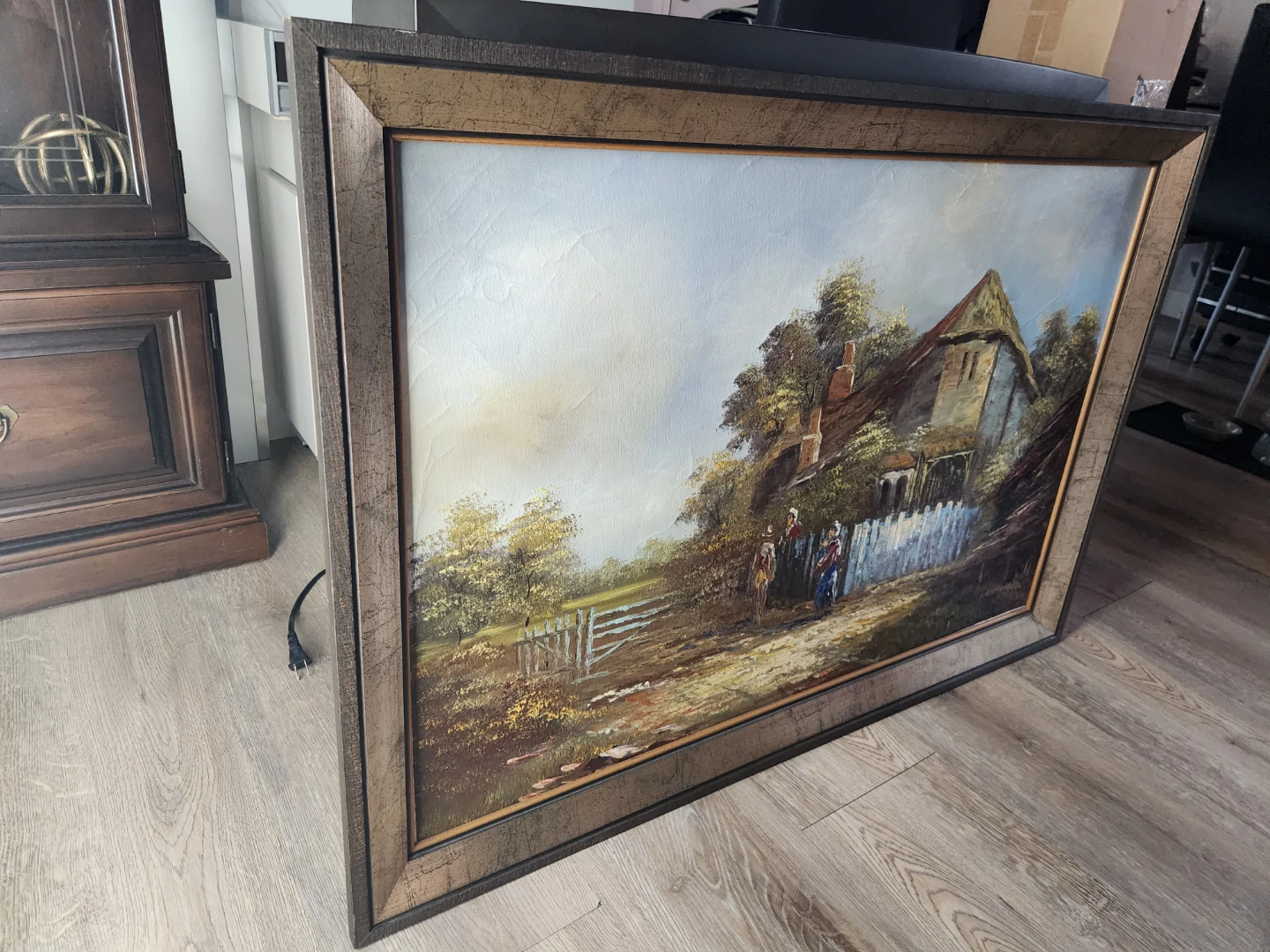Cottage Landscape Oil Painting - photo 3
