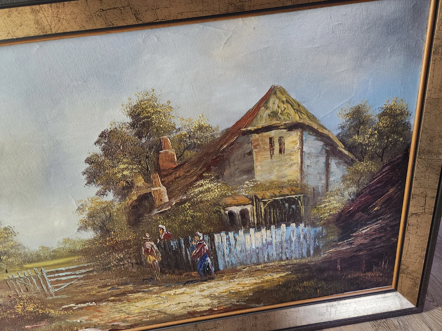 Cottage Landscape Oil Painting - photo 5