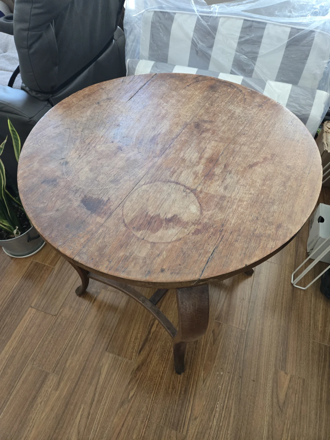Vintage Wooden Side Table - photo 2