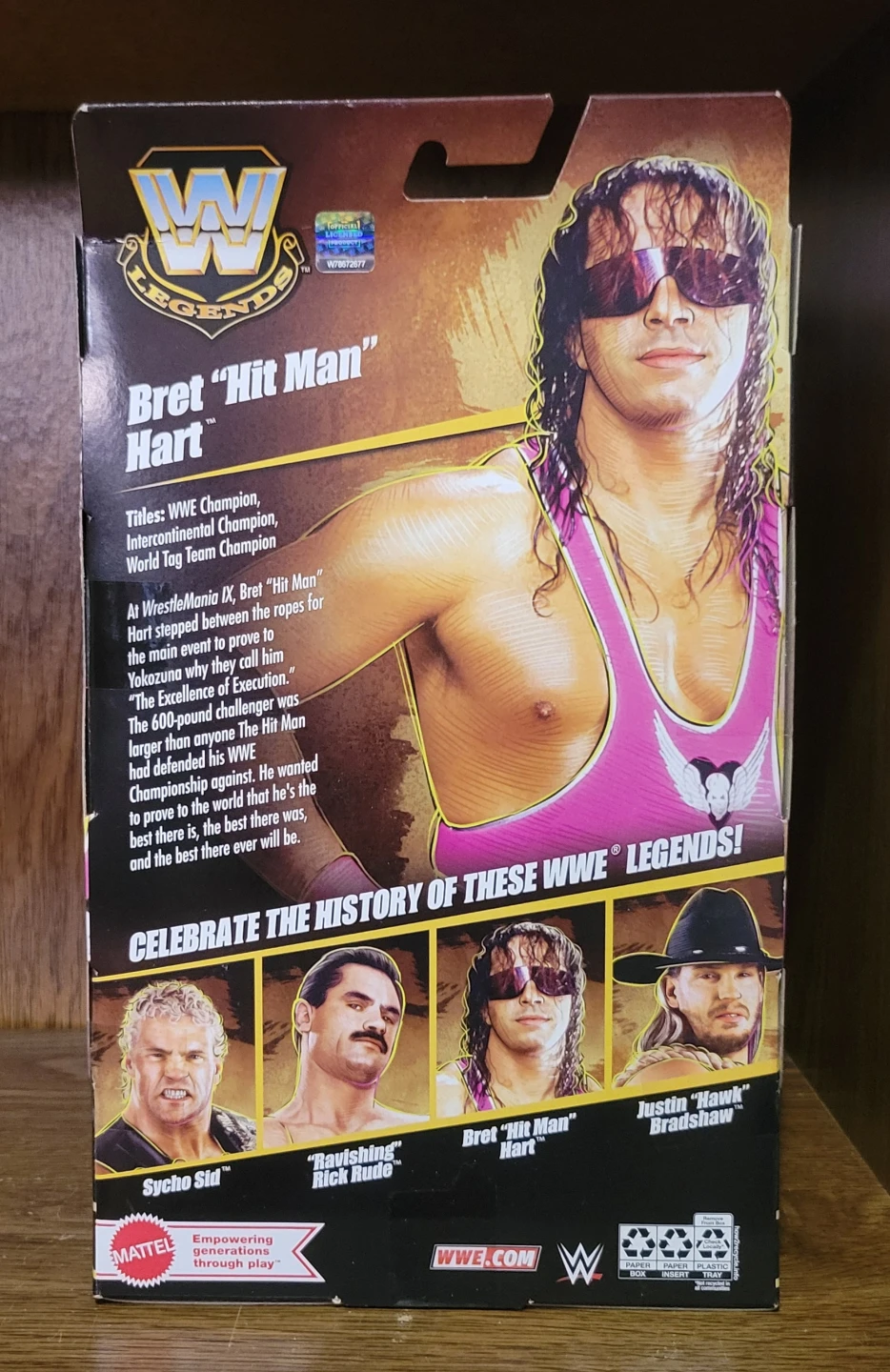 WWE Elite Legends Series 25 Bret "Hitman" Hart Winged Eagle Belt - photo 2