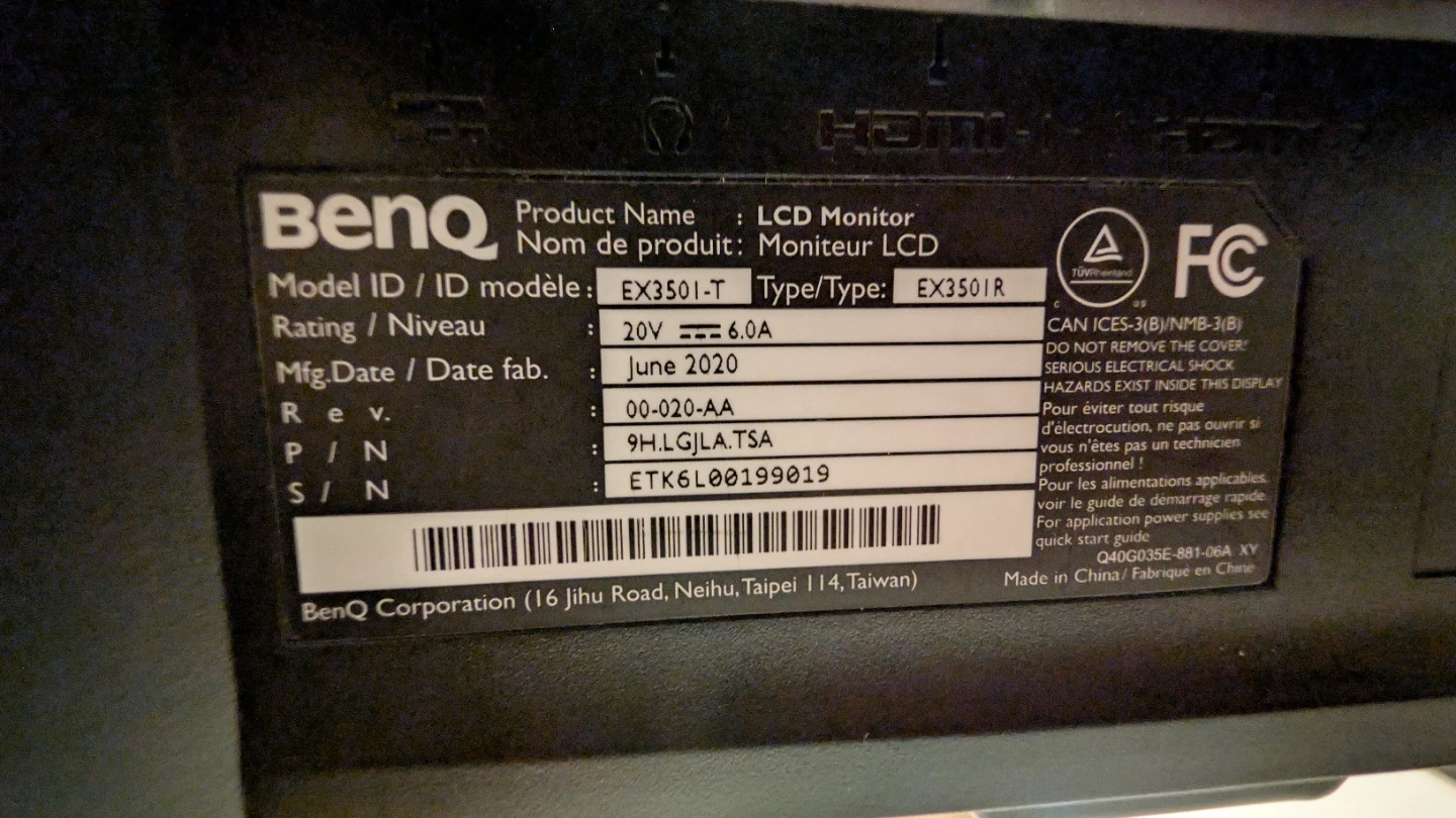 Benq 34" Curve Monitor - photo 2