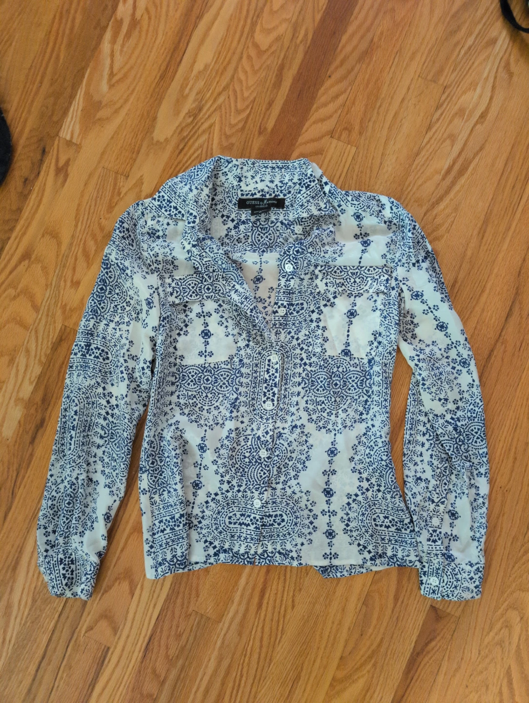 GUESS paisley silk shirt ⚽