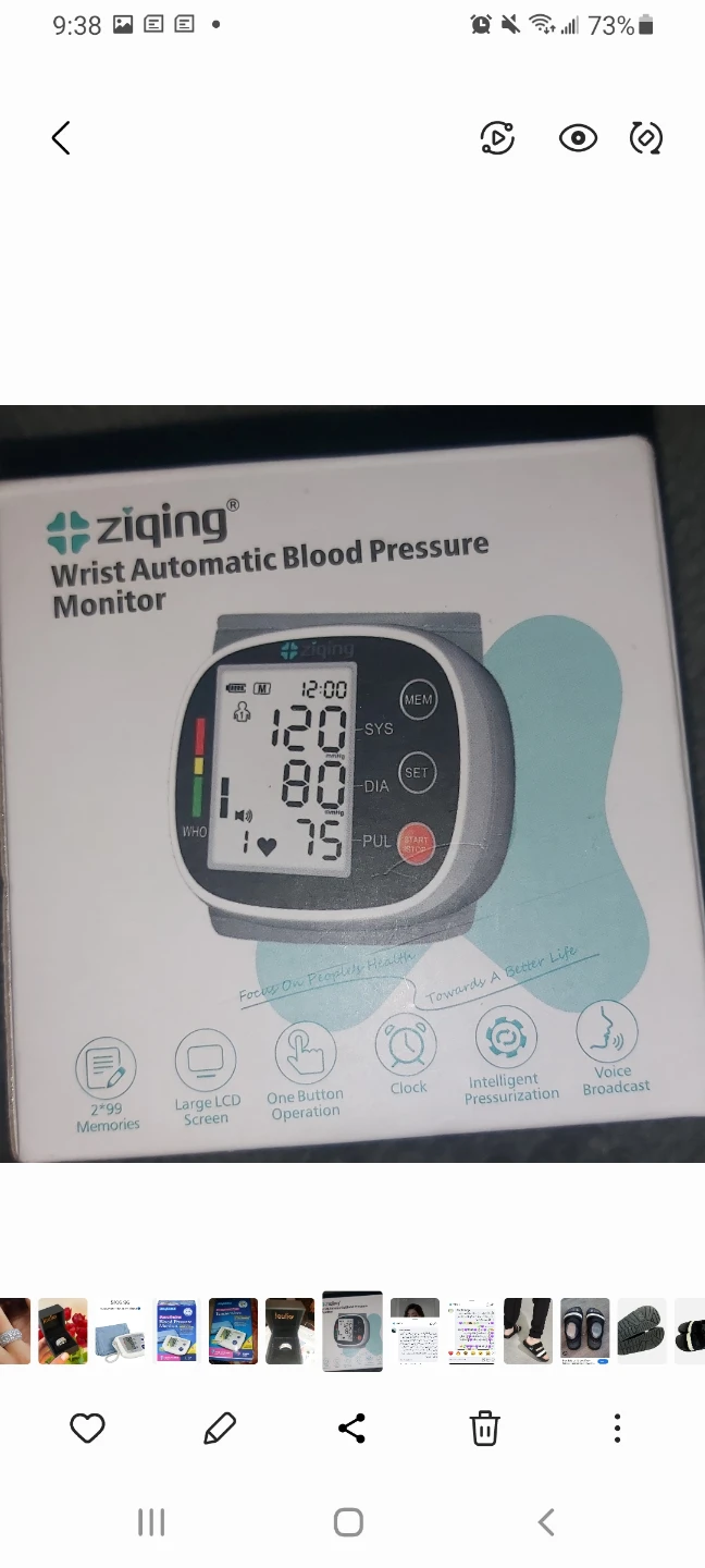 Ziqing Wrist Automatic Blood Pressure Monitor