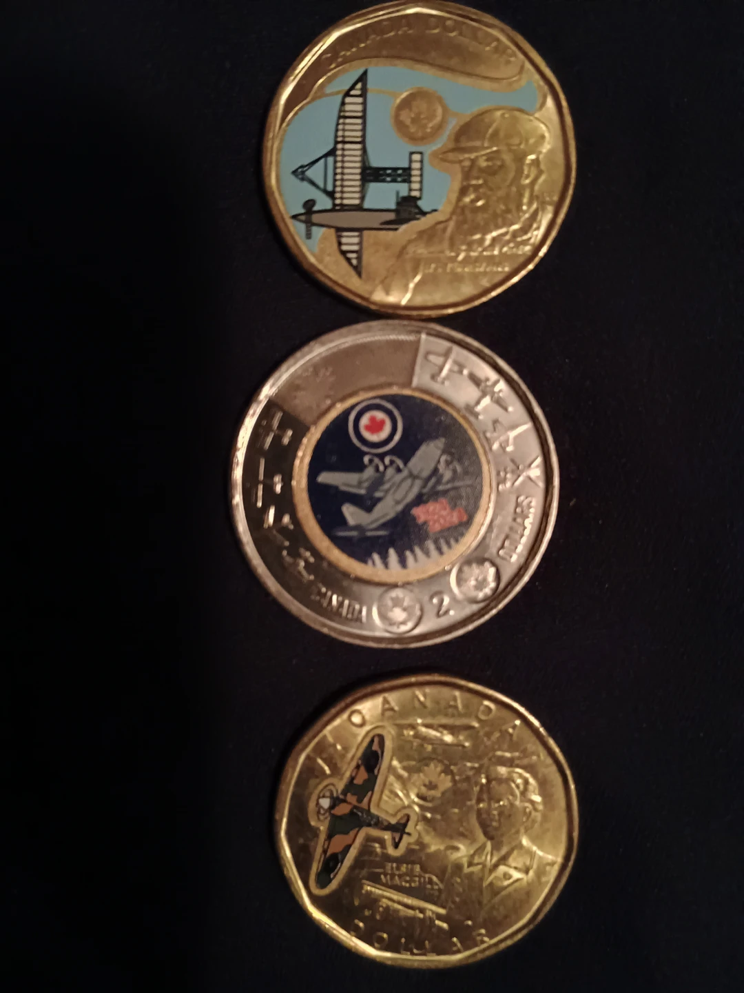 Collection of 3 Canadian Aviation Themed Loonie & Toonie Coins - photo 2