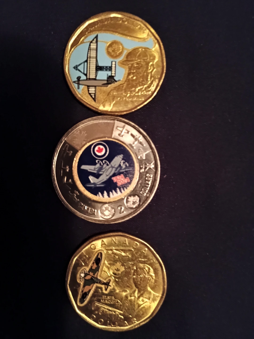 Collection of 3 Canadian Aviation Themed Loonie & Toonie Coins - photo 3
