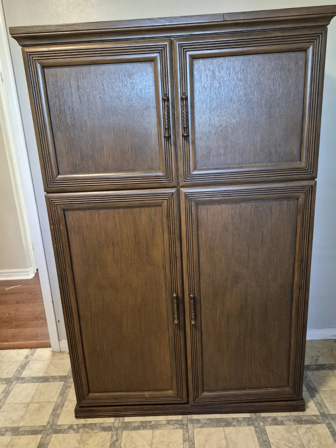 Dark Wood Armoire / Cabinet