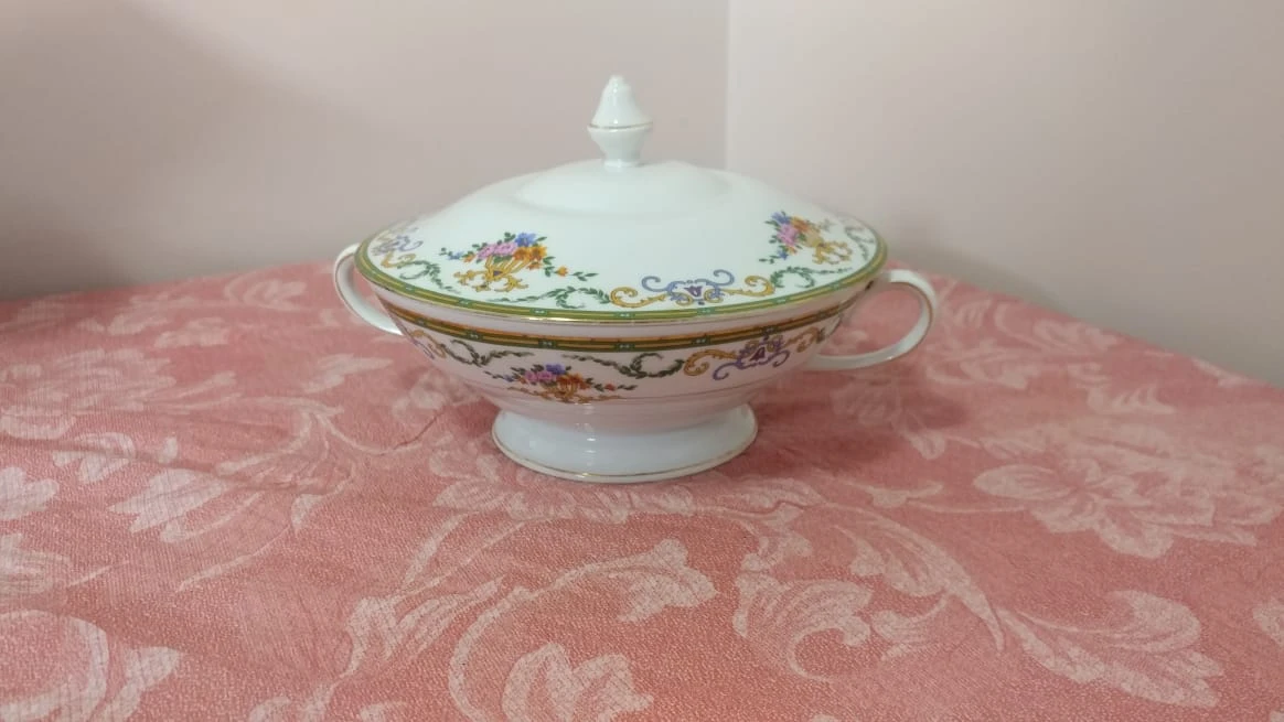 Floral Covered Serving Dish