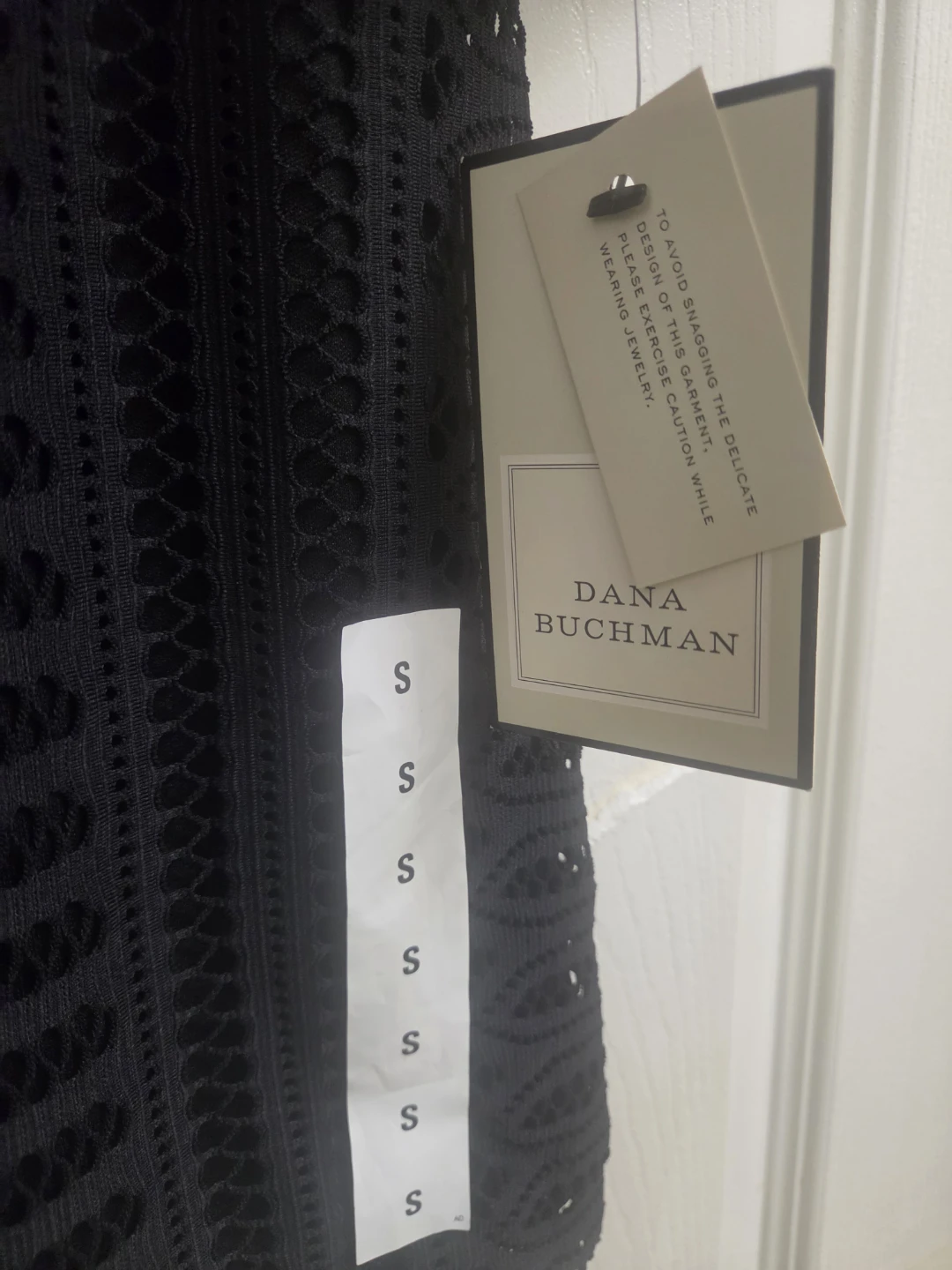 Dana Buchman Black Lace Top Size S - photo 3