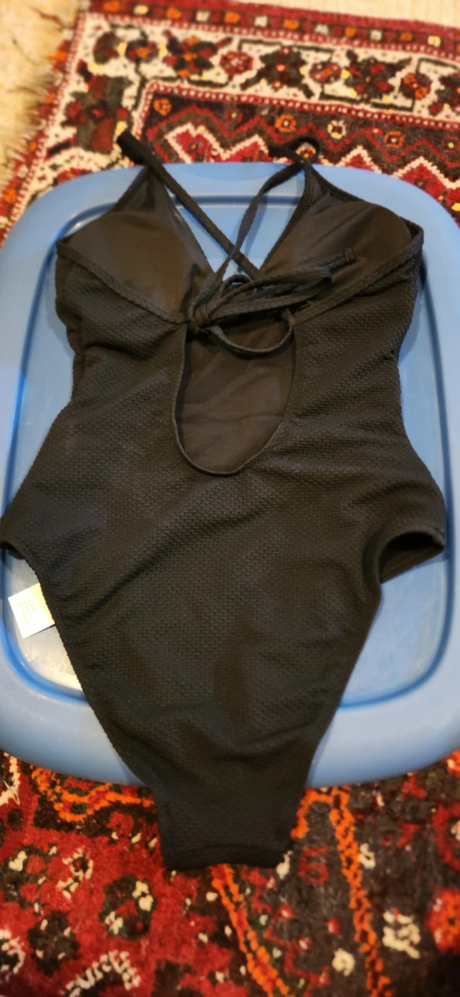 New Boden Black Textured One-Piece Swimsuit - photo 2