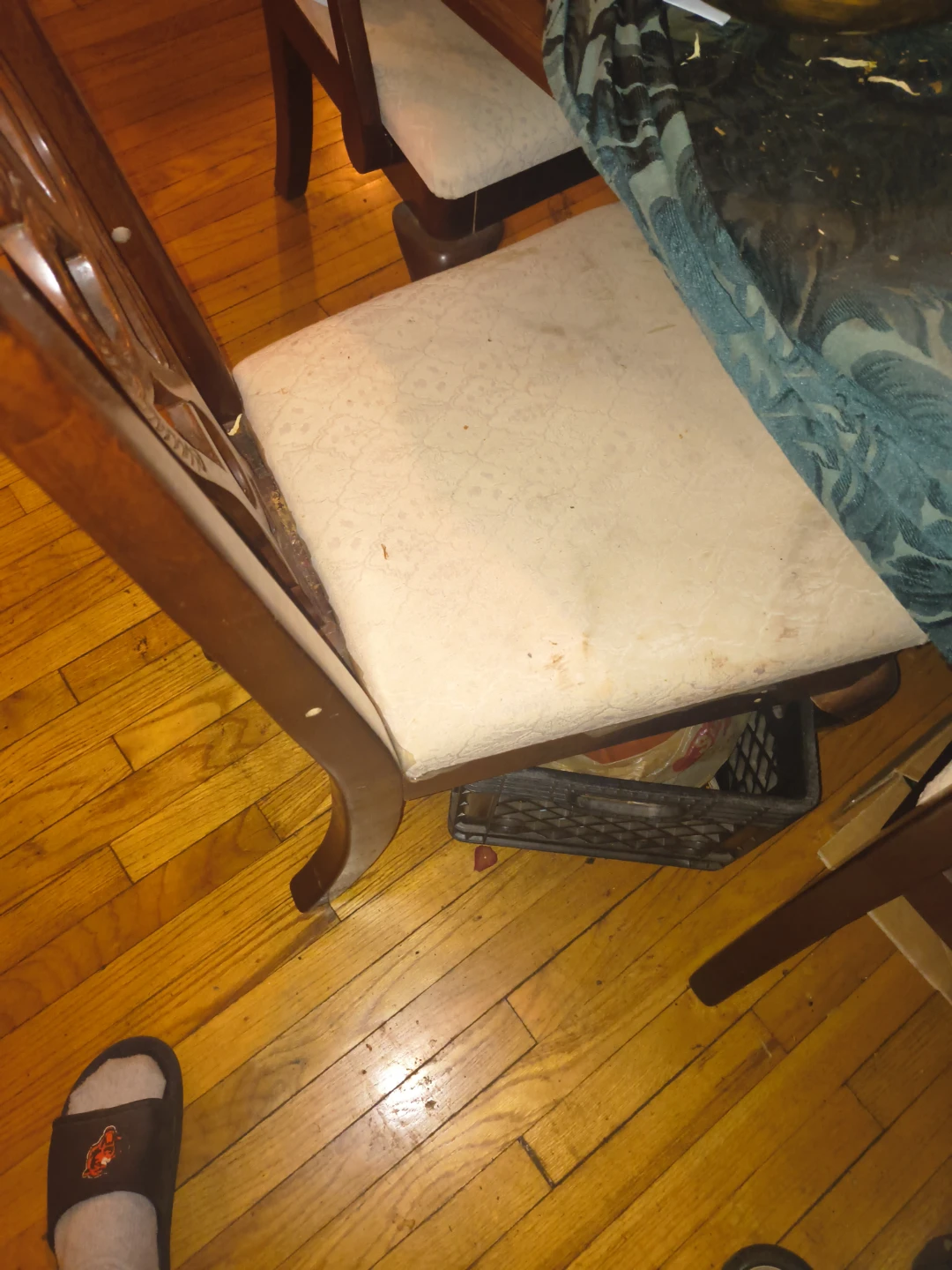 Dinner table and china cabinet