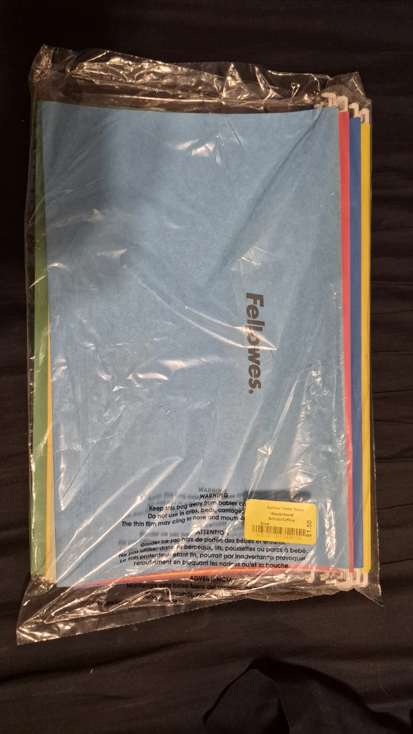 Fellowes Hanging File Folders - Assorted Colors - photo 2