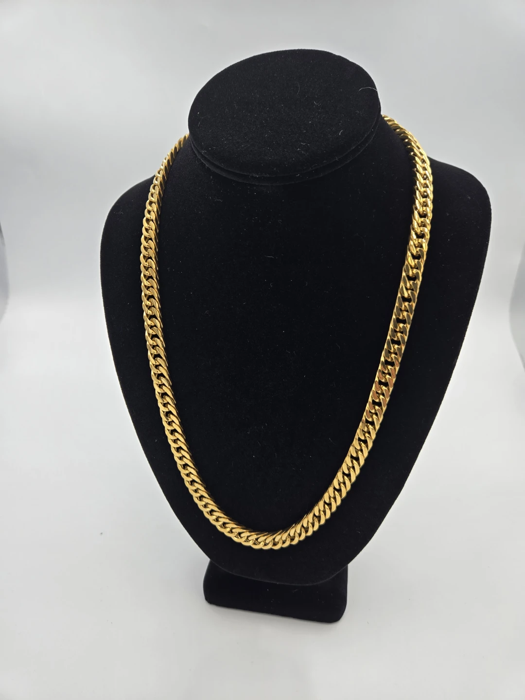 Gold plated Curb Chain Necklace