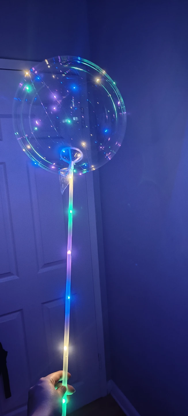 LED Light Up Balloon with Stick