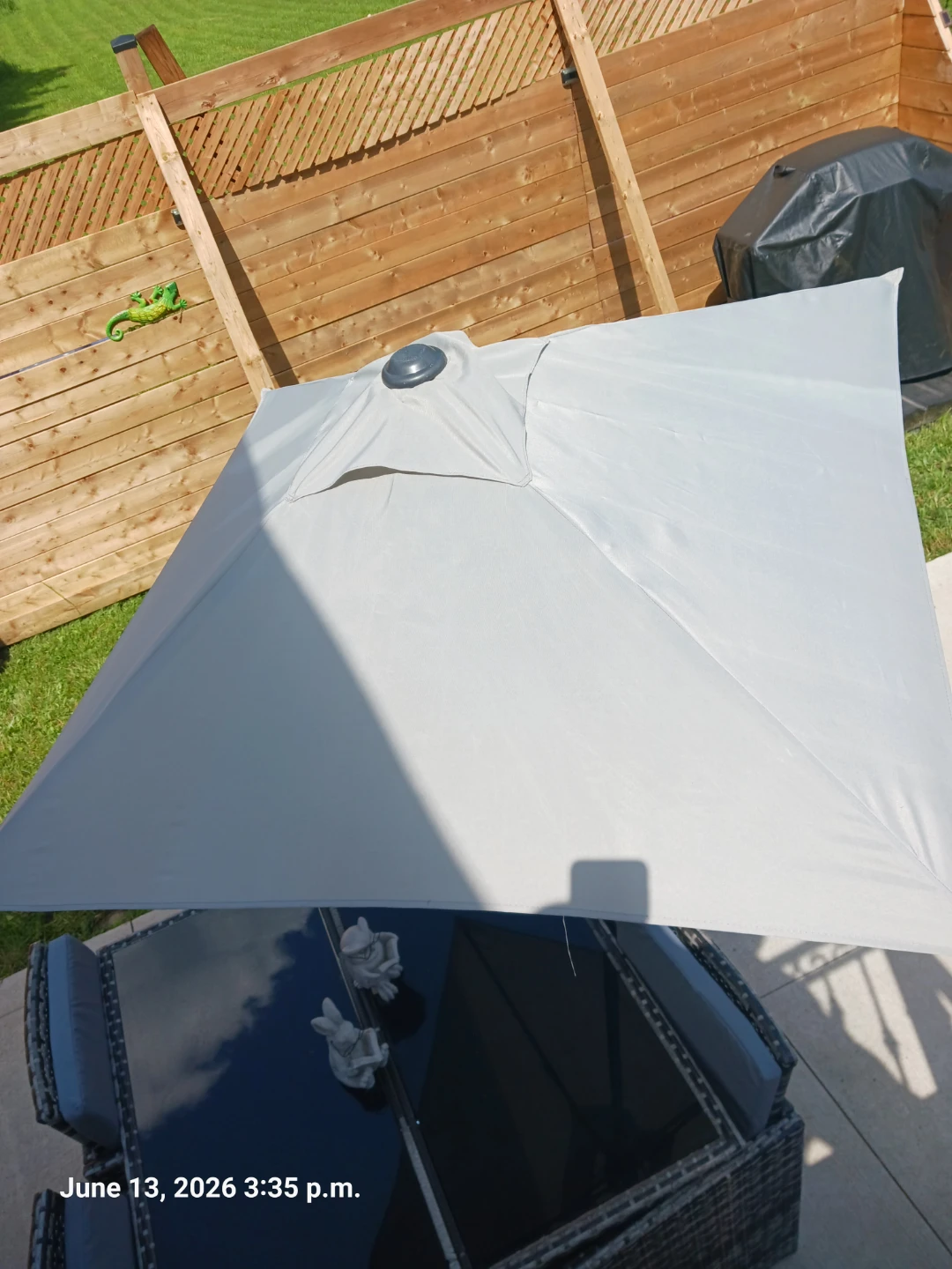 Grey Outdoor Patio Umbrella - photo 2
