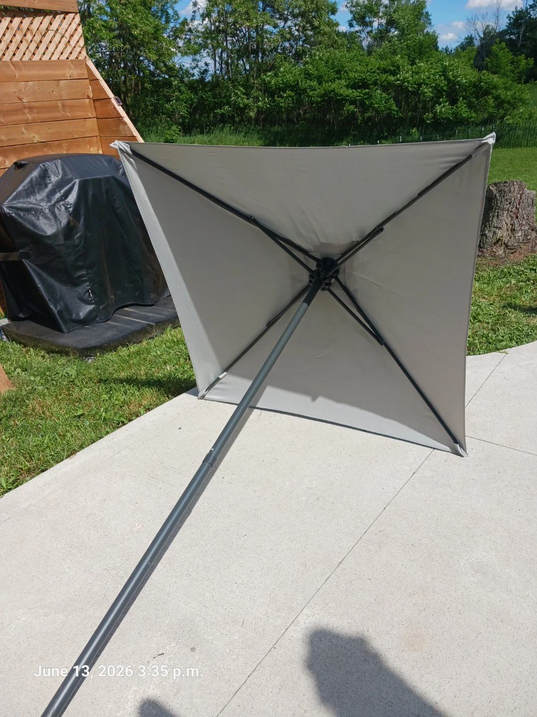 Grey Outdoor Patio Umbrella - photo 3
