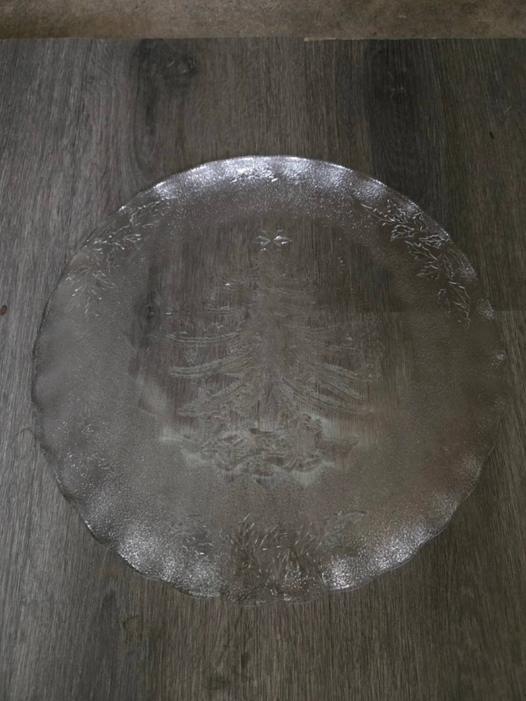 Christmas Tree Design Glass Platter - photo 2