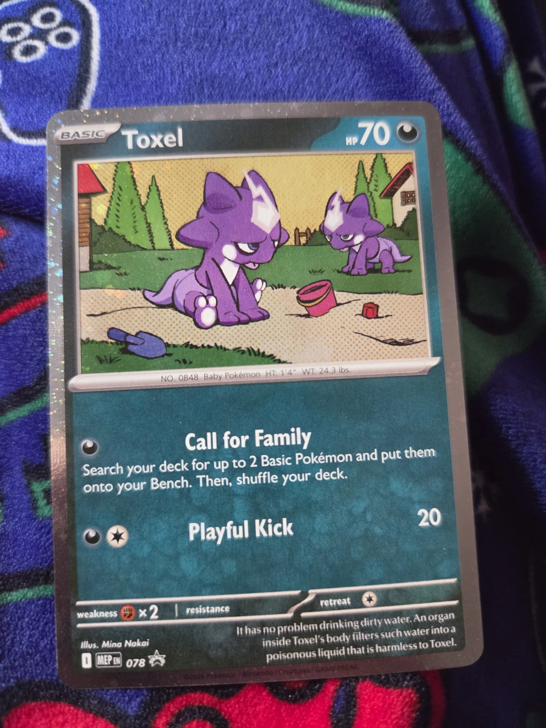 Pokemon Toxel Trading Card