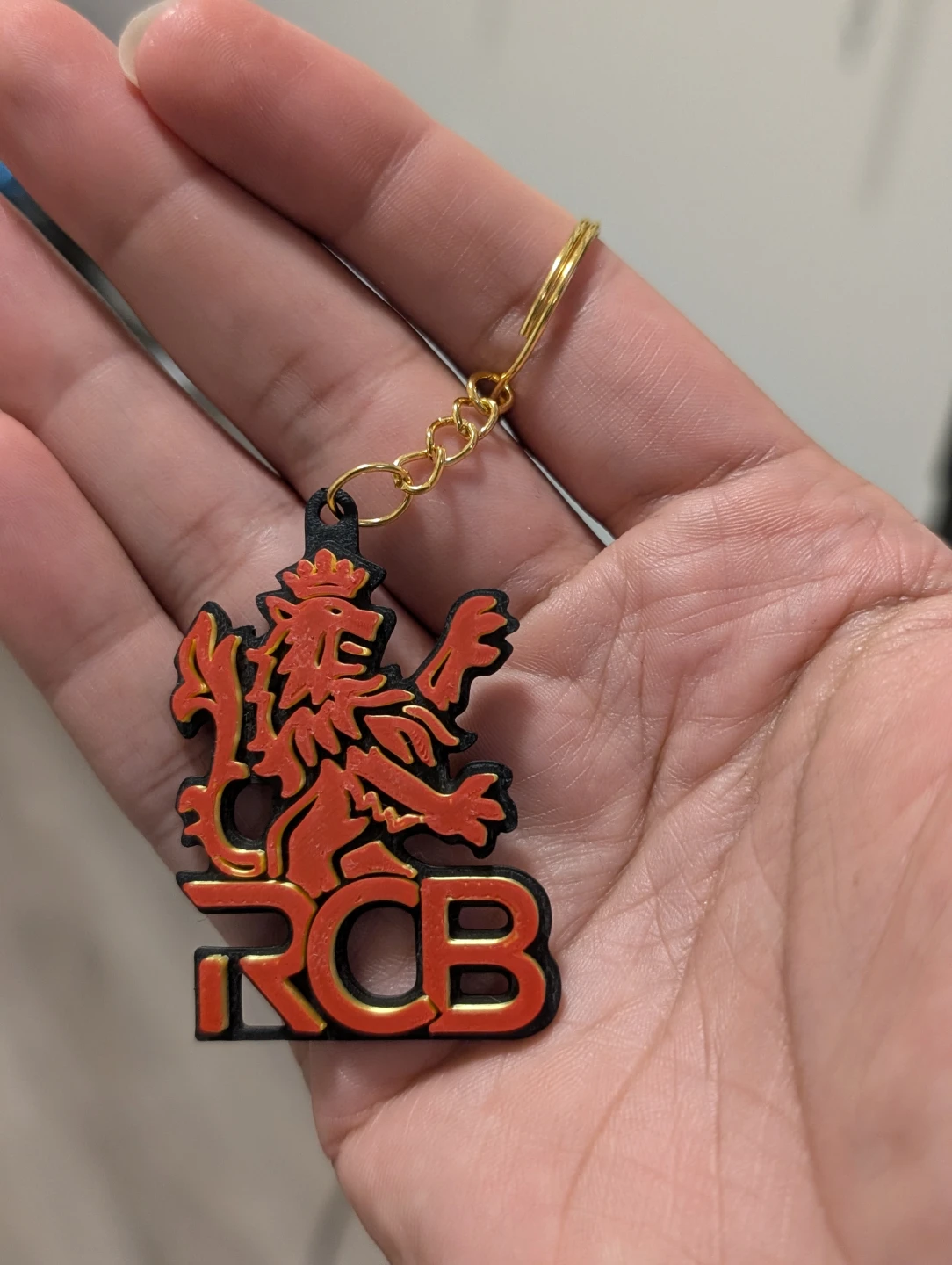 IPL - Royal Challengers Bengaluru | 3D printed Fan-Art keychain