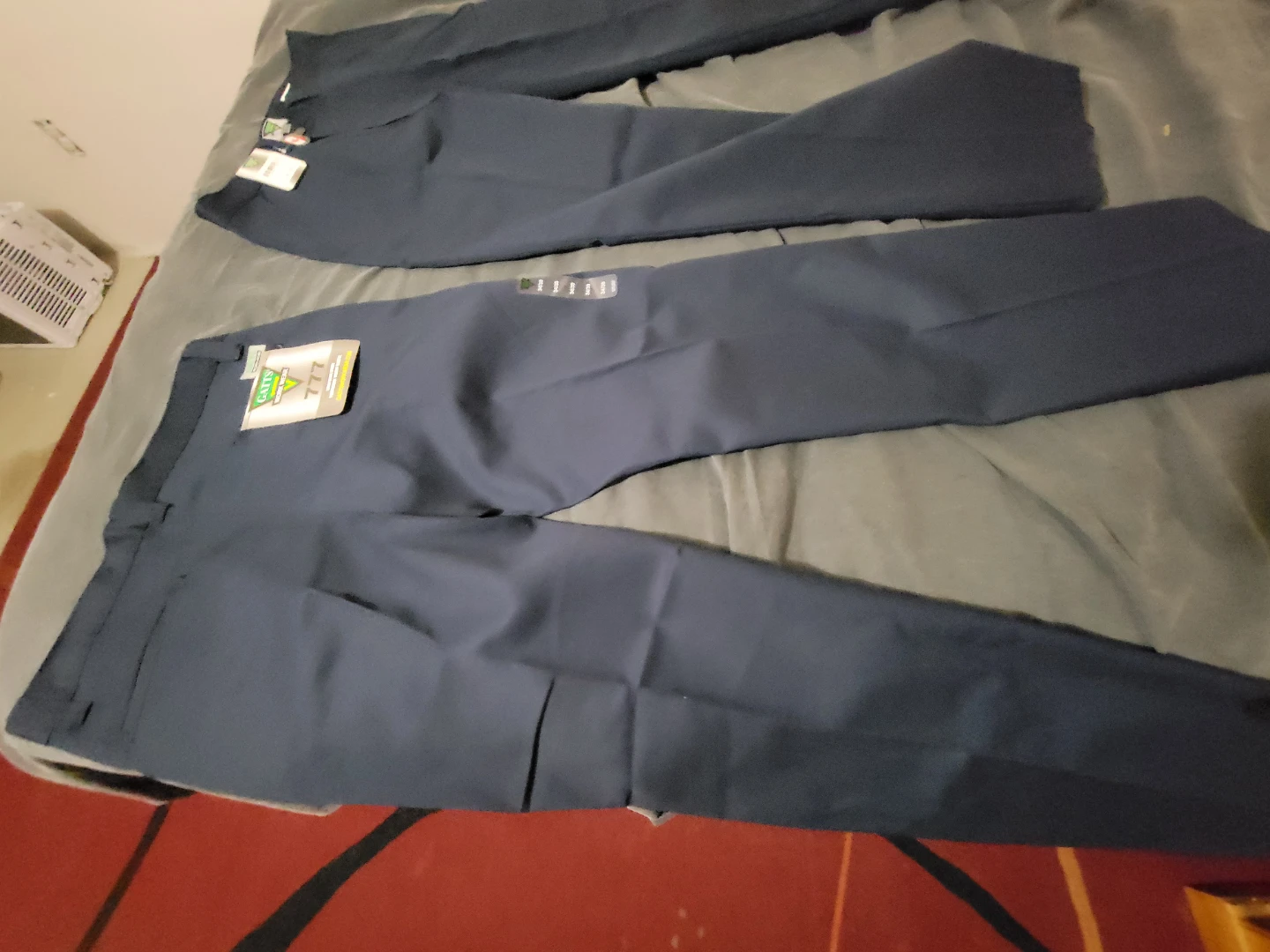 Nautica Men's Classic Fit Khaki Pants Size 34x30 Navy Blue - photo 3
