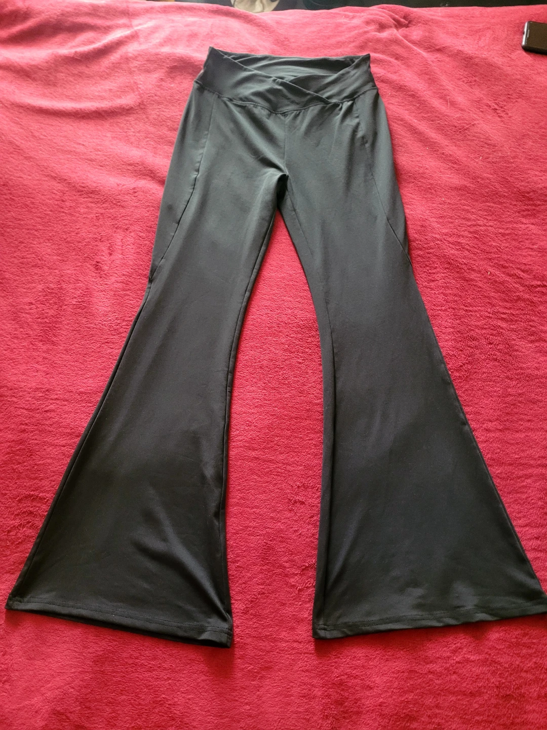 SHEIN Black Flare Leggings - Size L