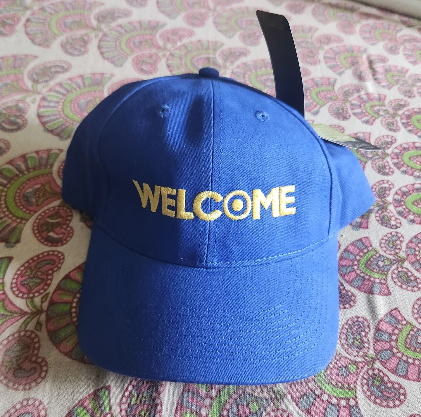 Blue WELCOME Baseball Cap
