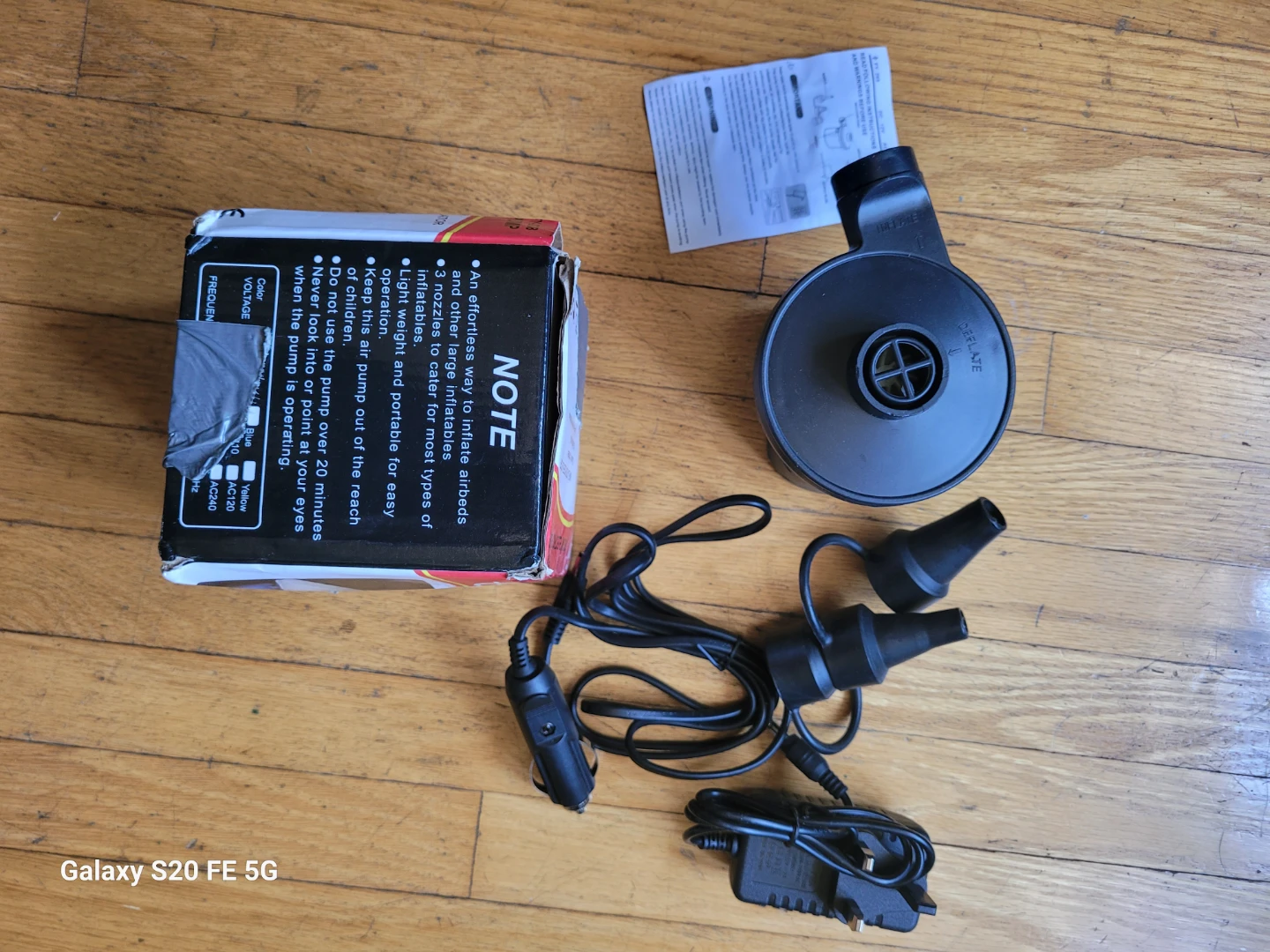 Two Way Electric Pump with 3 Nozzles - photo 2