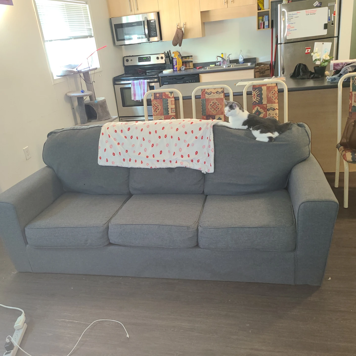 Grey 3-Seater Sofa