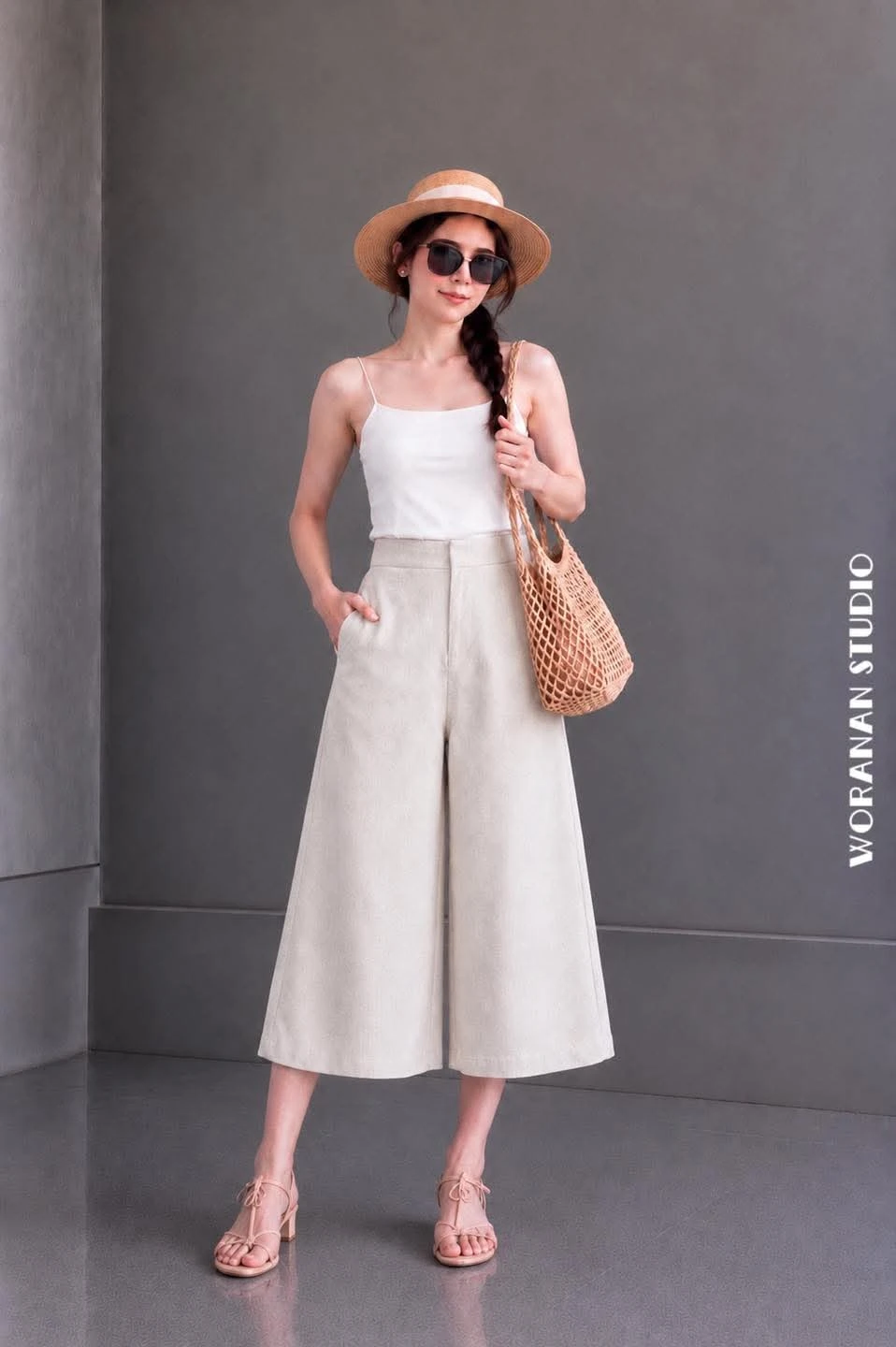 Women's Wide Leg Culottes Pants - photo 5