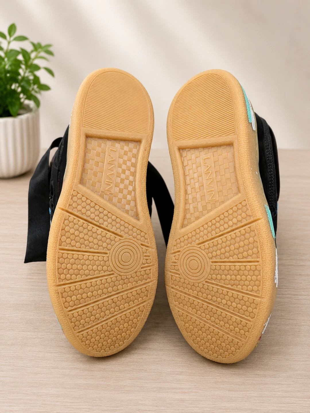Lanvin Black Curb Sneakers - photo 5