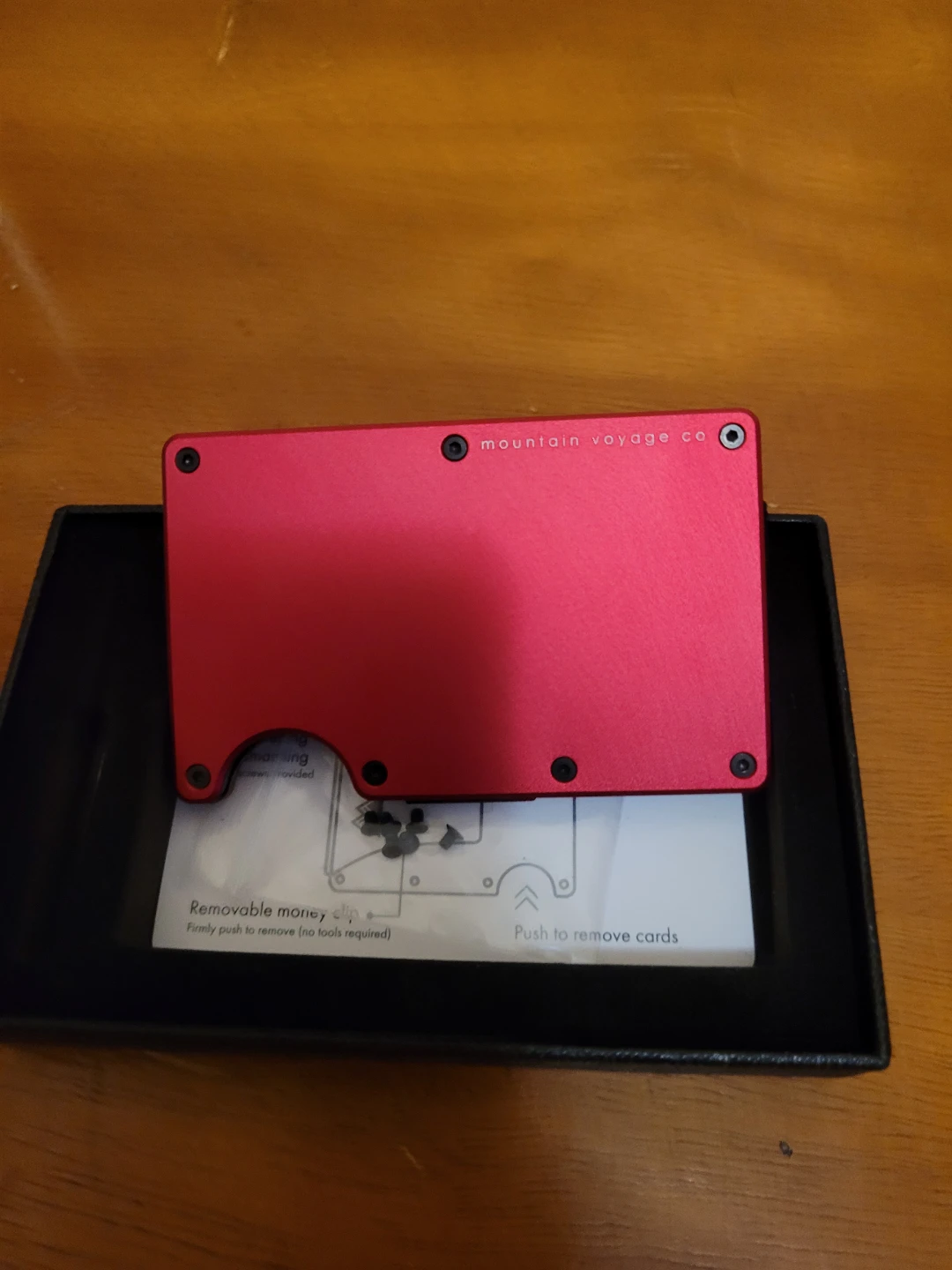 Mountain Voyage Co. Red with money clip