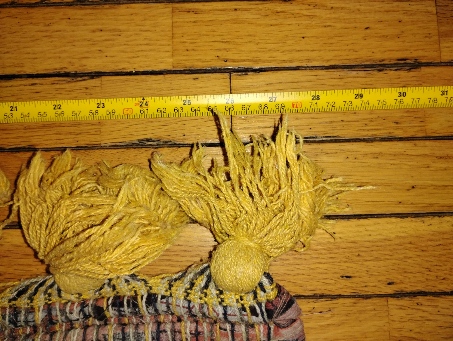 Woven Rag Rug with Tassels - photo 5