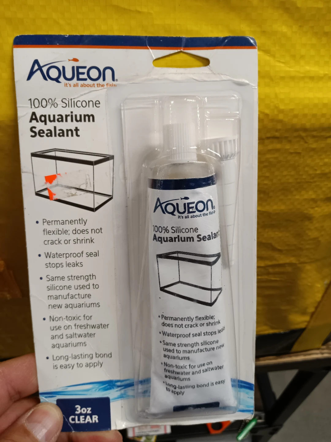 Aqueon 100% Silicone Aquarium Sealant 3oz Clear