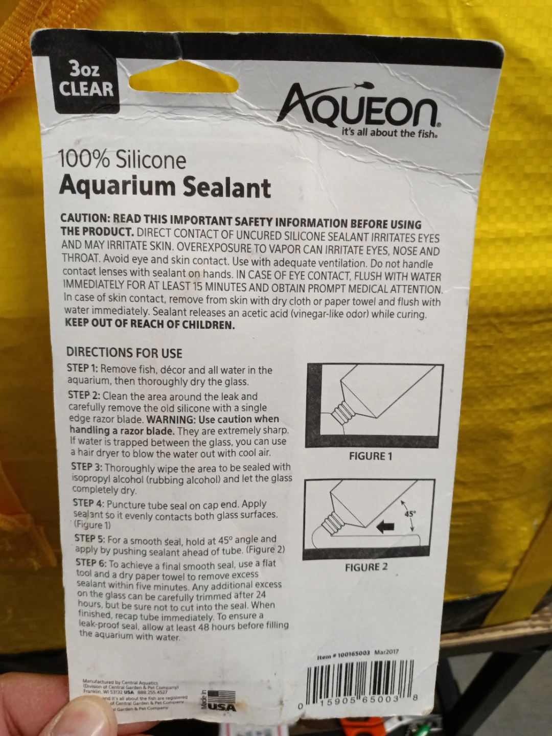 Aqueon 100% Silicone Aquarium Sealant 3oz Clear - photo 2