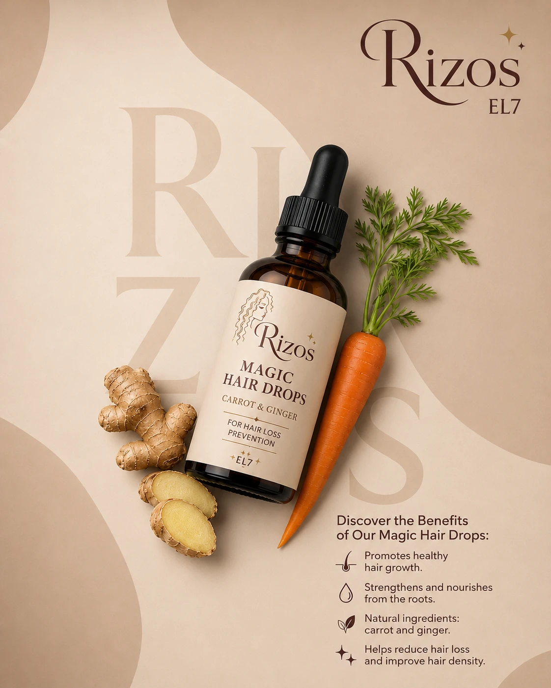 Magic Hair Drops Carrot & Ginger