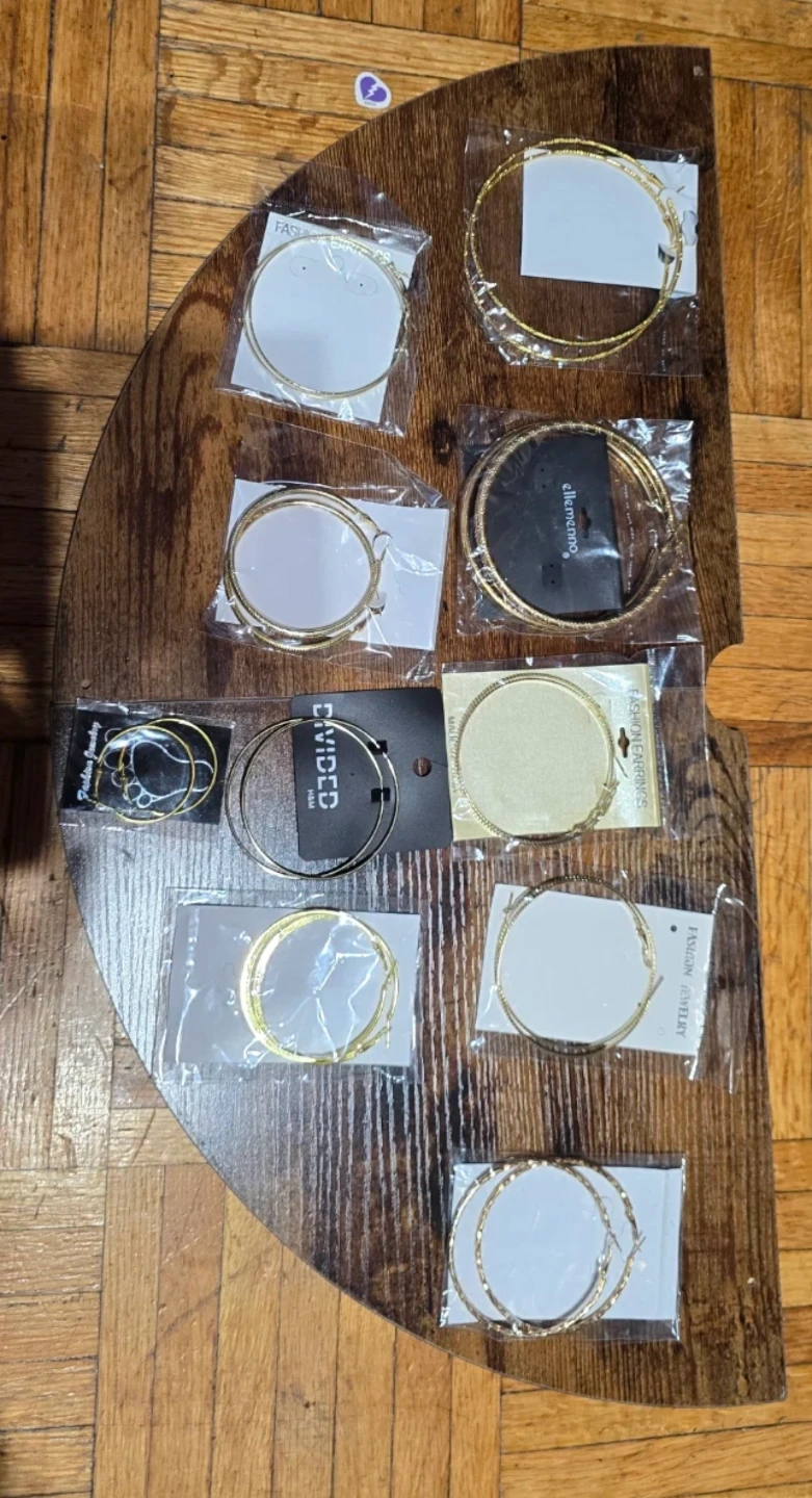 $5 for all NEW Assorted Gold Hoop Earrings Set