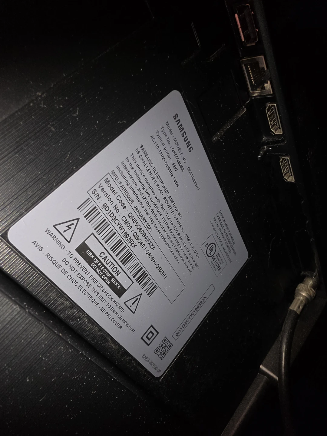Samsung 55" Tizen QLED Q60 4K UHD Smart TV - photo 2