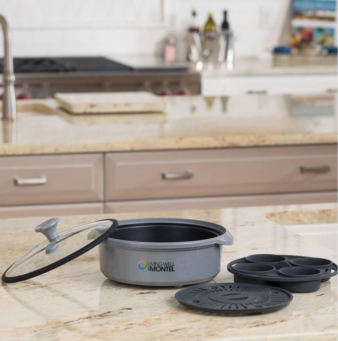 Living Well with Montel Microwave Grill Cooker - photo 3
