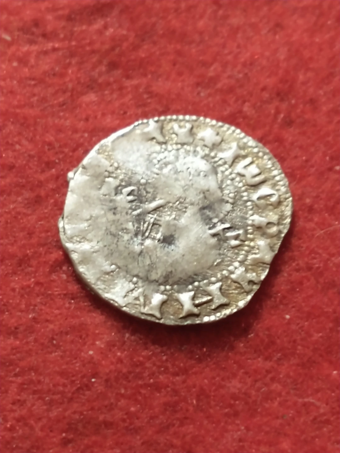 Beautiful unattributed medieval European silver coin