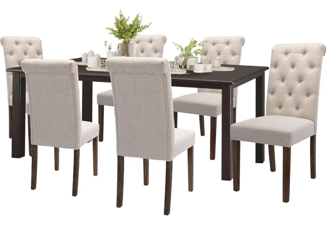 Dining Table and Chairs Set - 6 Seater