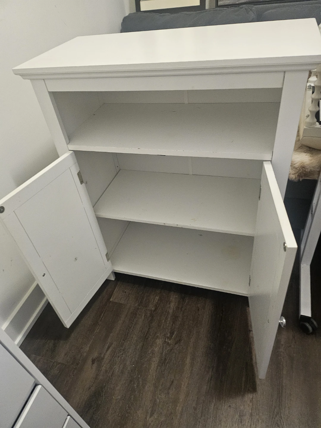 White Storage Cabinet - photo 3