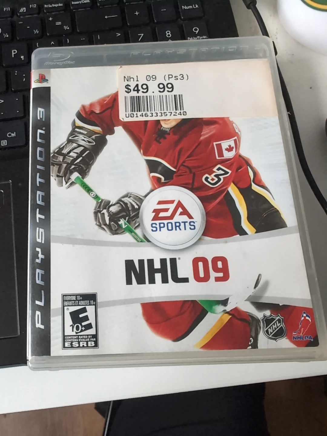 NHL 09 video game for PlayStation 3