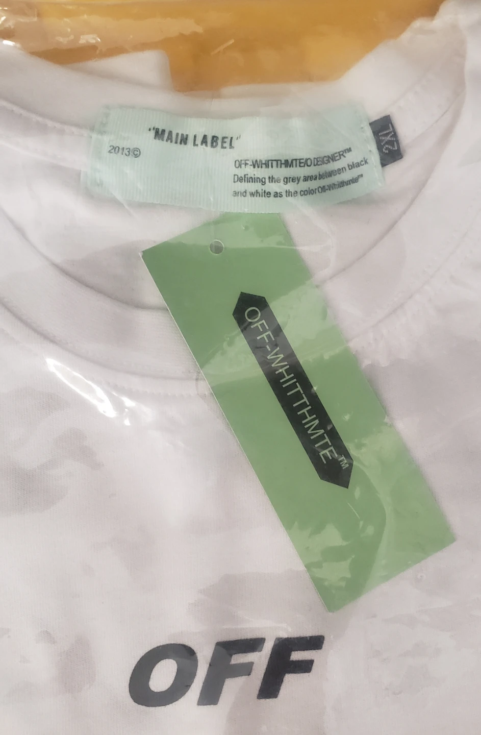 Brand new Mens  OFF-WHITE T-Shirt Size 2XL - photo 2
