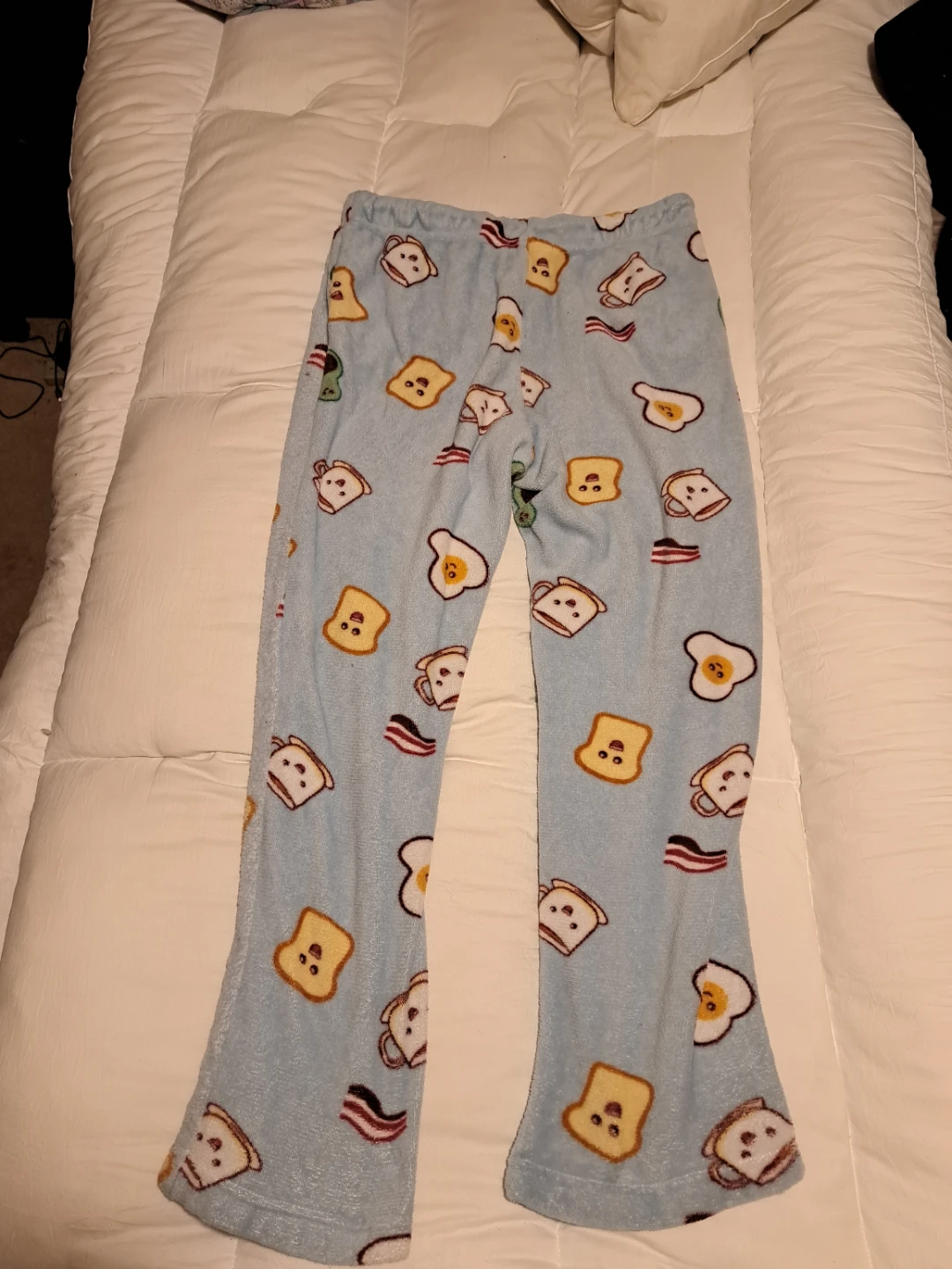 Fleece Pajama Pants - Breakfast Print - photo 2