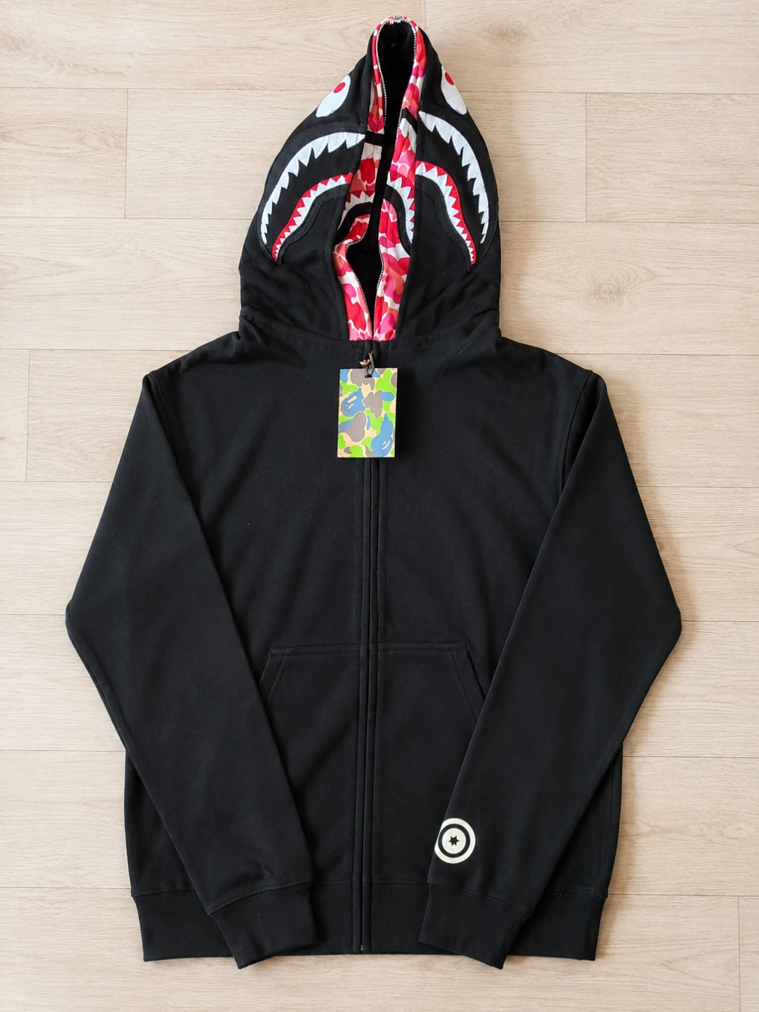 BAPE Full Zip Hoodie Shark black