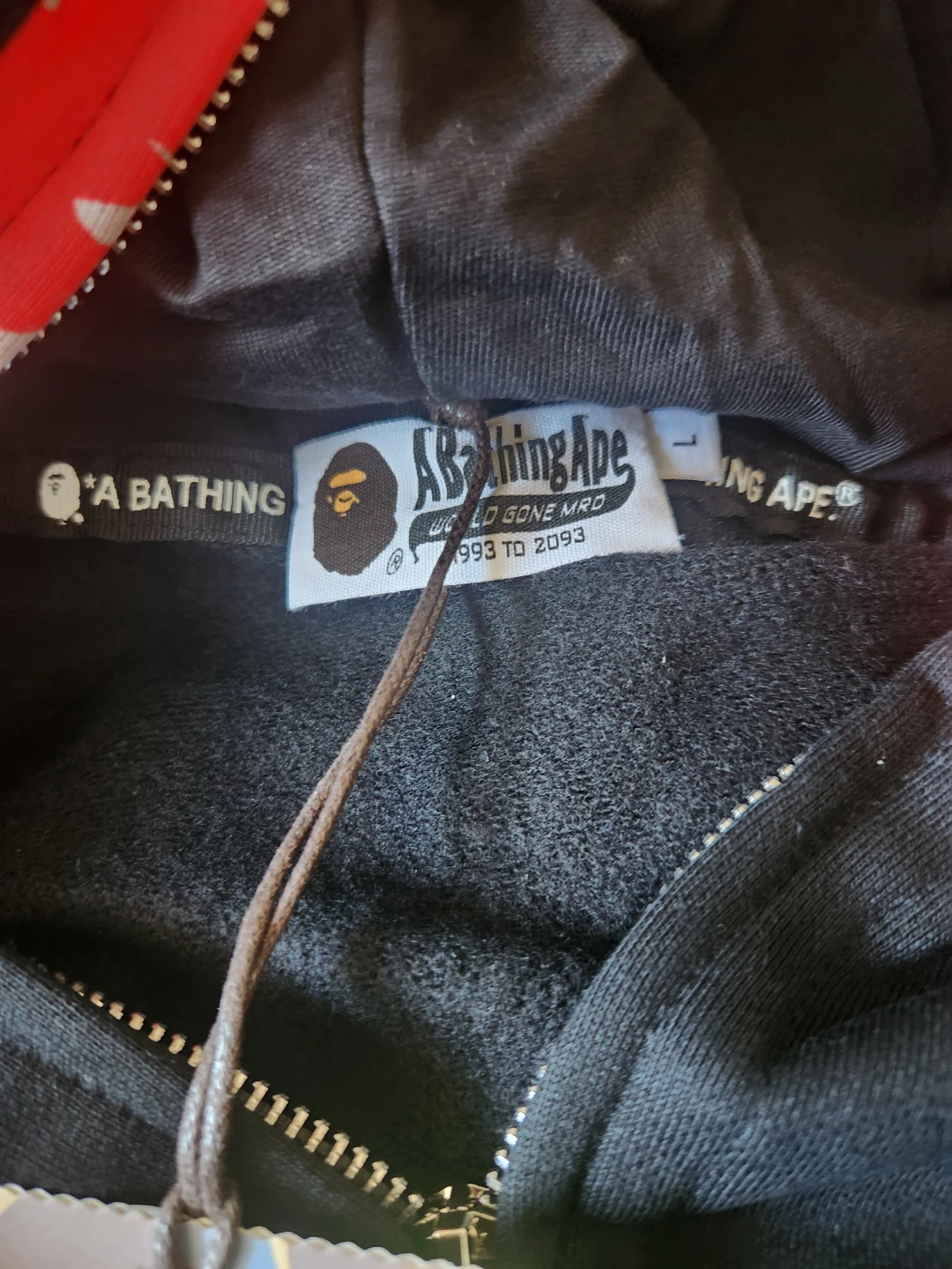 BAPE Full Zip Hoodie Shark black - photo 3