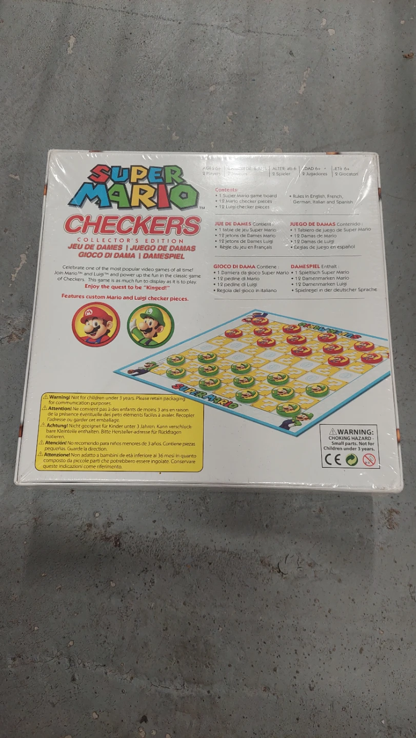 Super Mario Checkers Collector's Edition Board Game - photo 2
